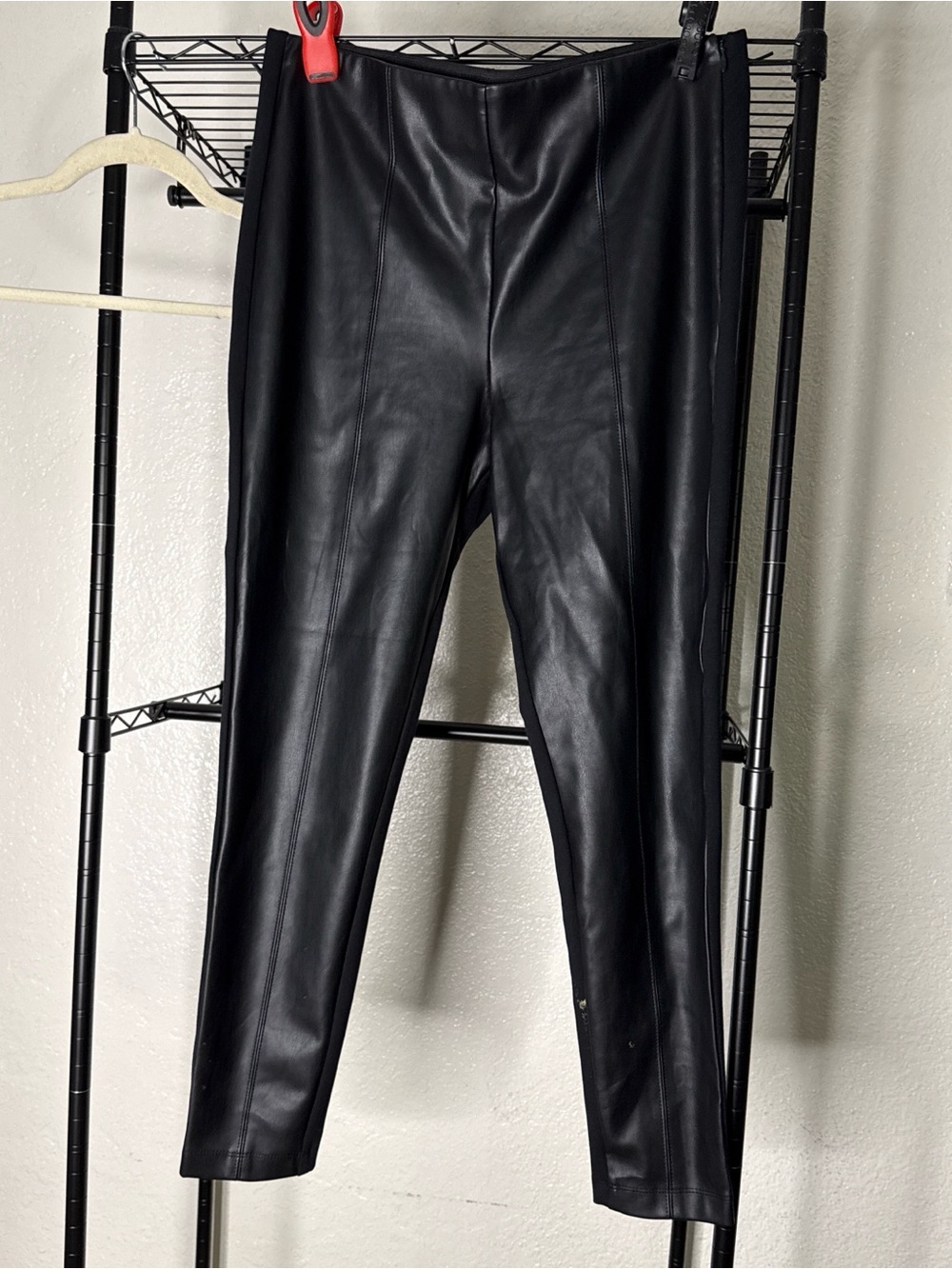 Black Faux Leather Leggings